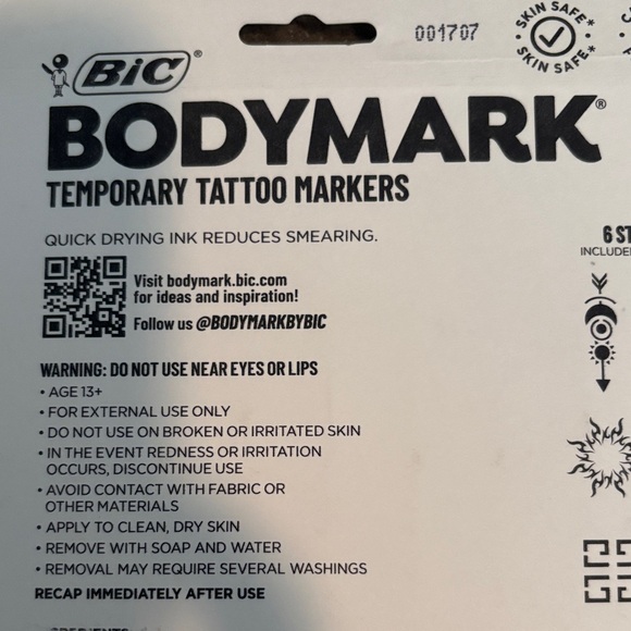 BIC BodyMark Halloween Temporary Tattoo Markers Set - Picture 4 of 5